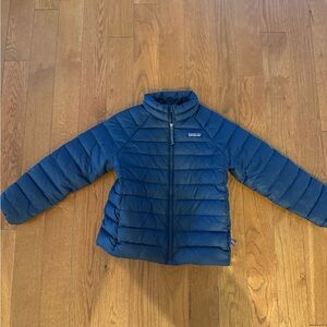 Patagonia Kids Navy Puffer Jacket (7/8T)